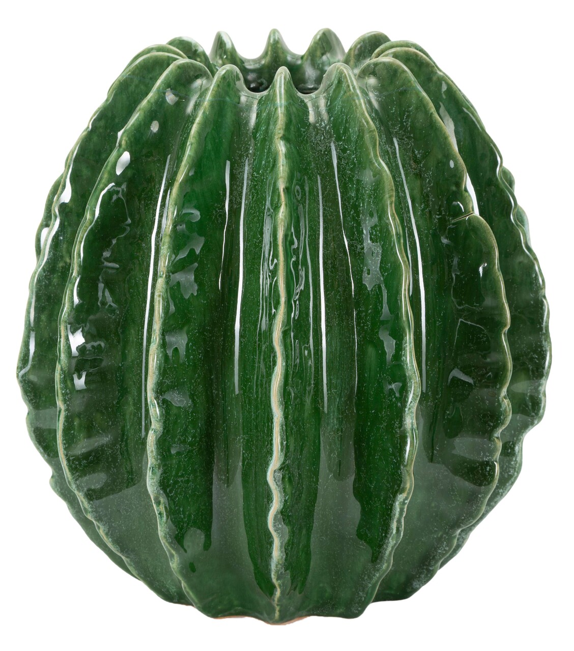 Vaza decorativa Cactus Ball, Mauro Ferretti, 23.5x24.5 cm, ceramica, verde - imagine 7